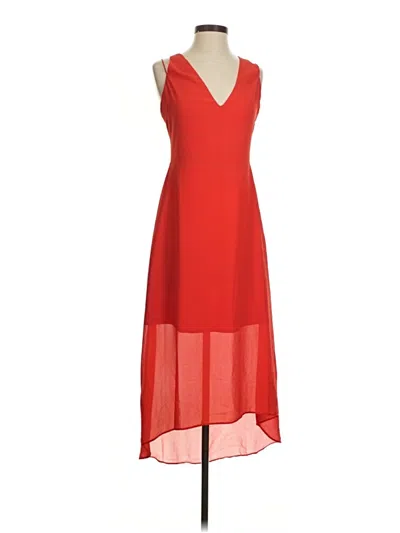 Pre-owned Naked Zebra Cocktail Dress In Red