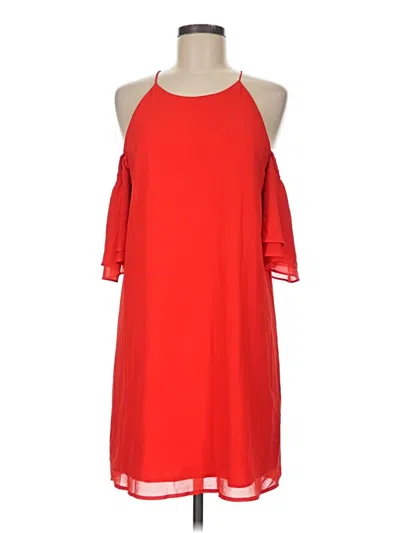 Pre-owned Naked Zebra Cocktail Dress In Red