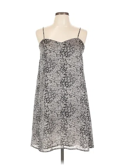 Pre-owned Naked Zebra Cocktail Dress In Silver