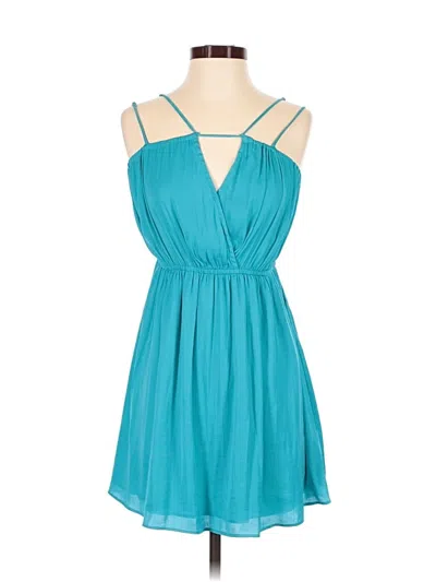 Pre-owned Naked Zebra Cocktail Dress In Teal