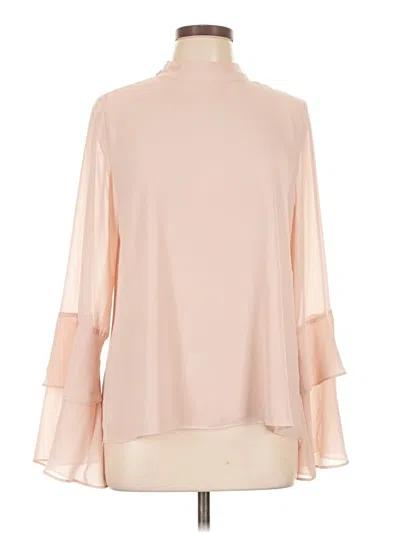 Pre-owned Naked Zebra Long Sleeve Blouse In Pink
