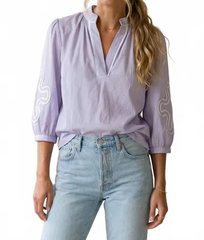 Naked Zebra Mirko Blouse In Lilac In Pink