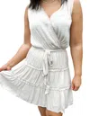 Naked Zebra On My A Game Mini Dress In Papyrus In Multi