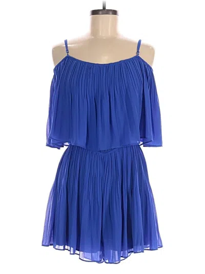 Pre-owned Naked Zebra Romper In Blue