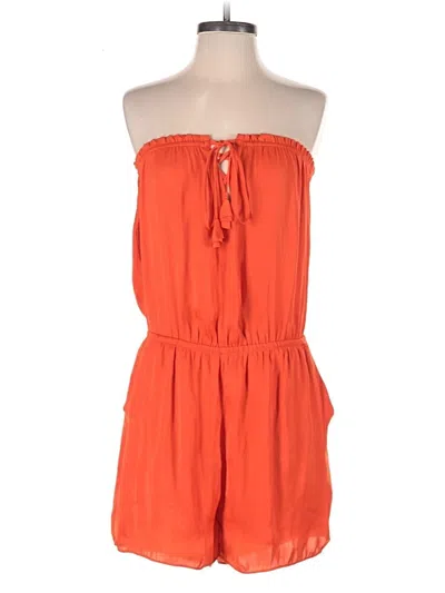 Pre-owned Naked Zebra Romper In Orange