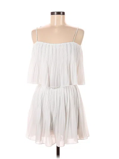 Pre-owned Naked Zebra Romper In White