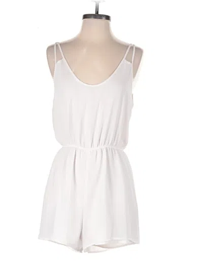 Pre-owned Naked Zebra Romper In White