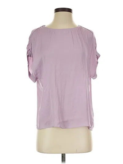 Pre-owned Naked Zebra Short Sleeve Blouse In Purple