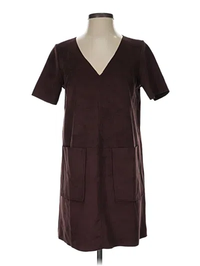 Pre-owned Naked Zebra Short Sleeve T-shirt In Burgundy