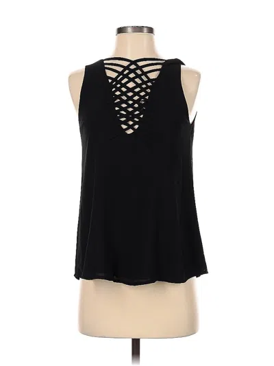 Pre-owned Naked Zebra Sleeveless Blouse In Black