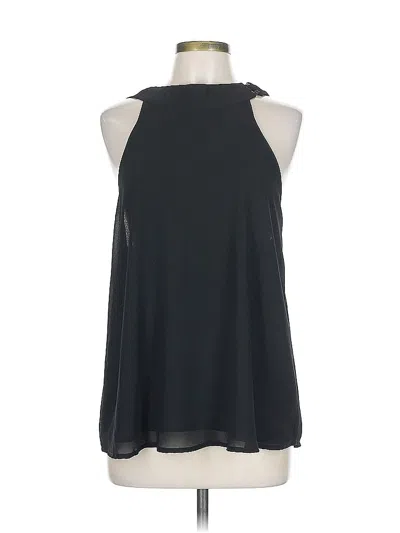 Pre-owned Naked Zebra Sleeveless Blouse In Black