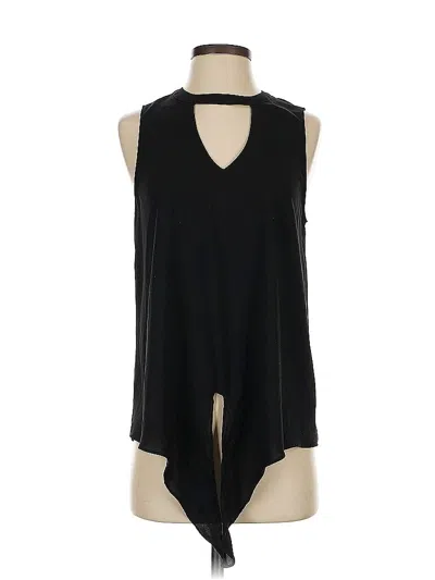 Pre-owned Naked Zebra Sleeveless Blouse In Black