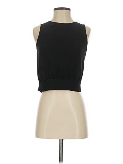 Pre-owned Naked Zebra Sleeveless Blouse In Black