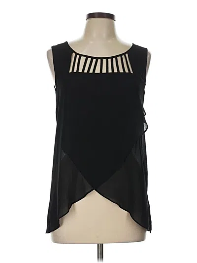 Pre-owned Naked Zebra Sleeveless Blouse In Black
