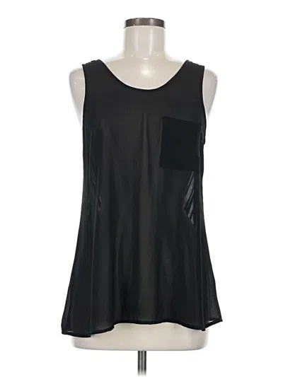 Pre-owned Naked Zebra Sleeveless Blouse In Black