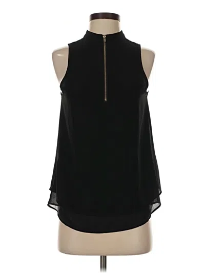 Pre-owned Naked Zebra Sleeveless Blouse In Black