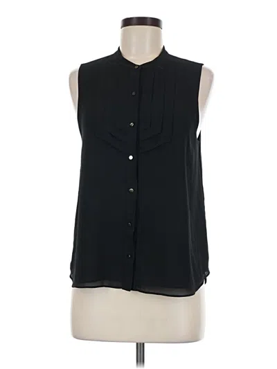 Pre-owned Naked Zebra Sleeveless Blouse In Black