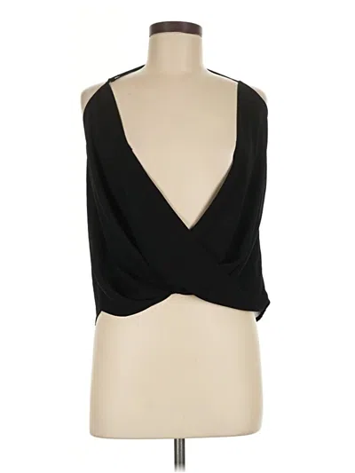 Pre-owned Naked Zebra Sleeveless Blouse In Black