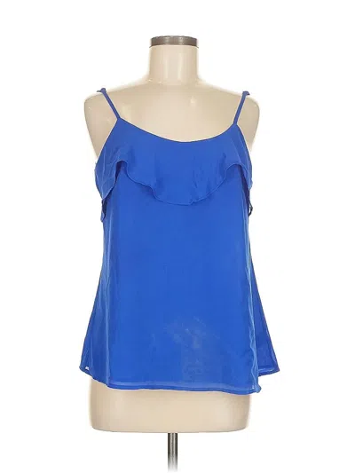 Pre-owned Naked Zebra Sleeveless Blouse In Blue