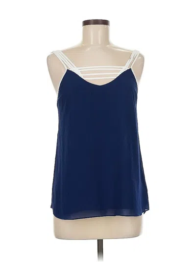 Pre-owned Naked Zebra Sleeveless Blouse In Blue