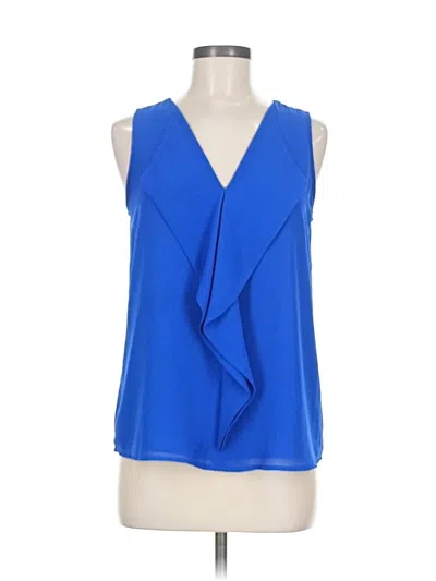 Pre-owned Naked Zebra Sleeveless Blouse In Blue