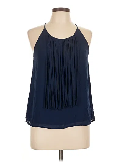 Pre-owned Naked Zebra Sleeveless Blouse In Blue