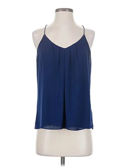 Pre-owned Naked Zebra Sleeveless Blouse In Blue