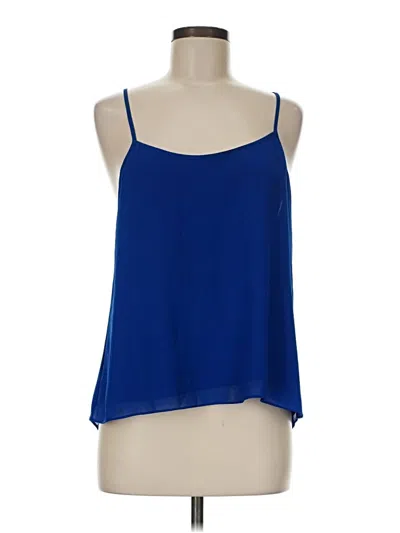 Pre-owned Naked Zebra Sleeveless Blouse In Blue