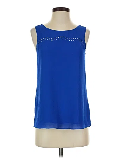 Pre-owned Naked Zebra Sleeveless Blouse In Blue