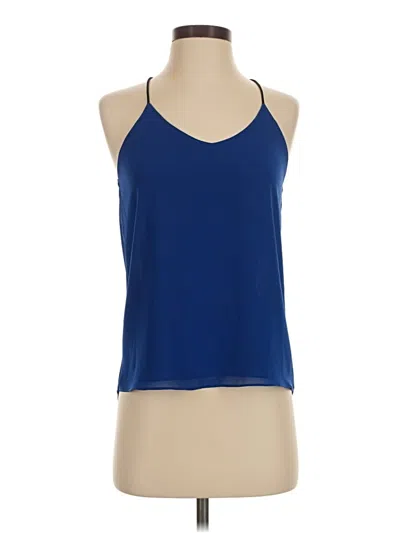 Pre-owned Naked Zebra Sleeveless Blouse In Blue