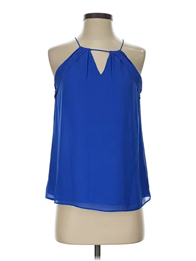 Pre-owned Naked Zebra Sleeveless Blouse In Blue