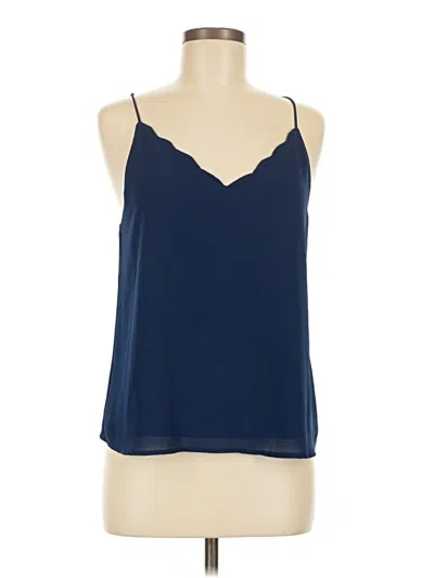 Pre-owned Naked Zebra Sleeveless Blouse In Blue
