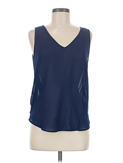 Pre-owned Naked Zebra Sleeveless Blouse In Blue