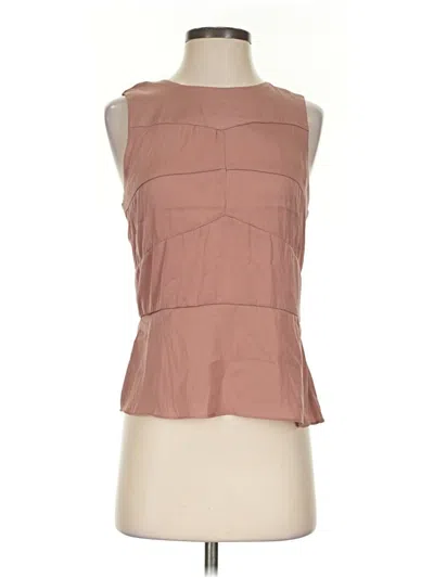 Pre-owned Naked Zebra Sleeveless Blouse In Brown