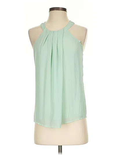 Pre-owned Naked Zebra Sleeveless Blouse In Green