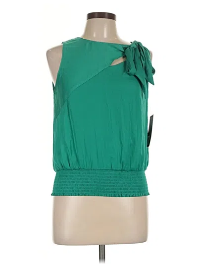 Naked Zebra Sleeveless Blouse In Green