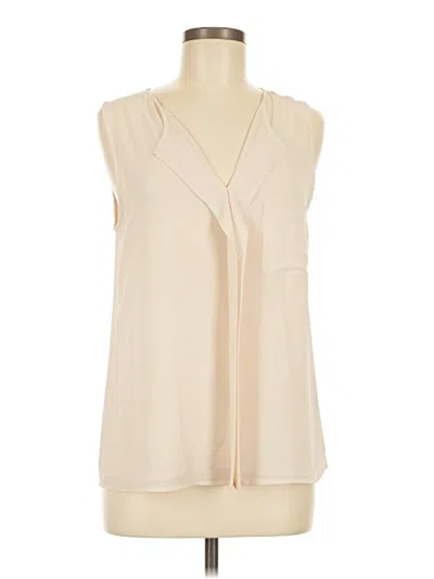 Pre-owned Naked Zebra Sleeveless Blouse In Ivory