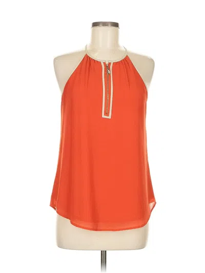 Pre-owned Naked Zebra Sleeveless Blouse In Orange