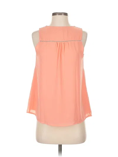 Pre-owned Naked Zebra Sleeveless Blouse In Orange