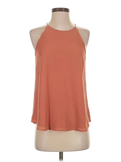 Pre-owned Naked Zebra Sleeveless Blouse In Orange