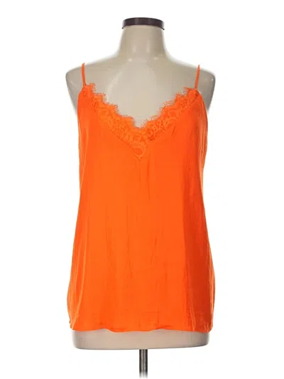 Pre-owned Naked Zebra Sleeveless Blouse In Orange
