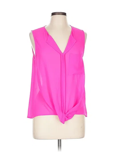 Pre-owned Naked Zebra Sleeveless Blouse In Pink