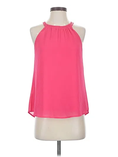 Pre-owned Naked Zebra Sleeveless Blouse In Pink