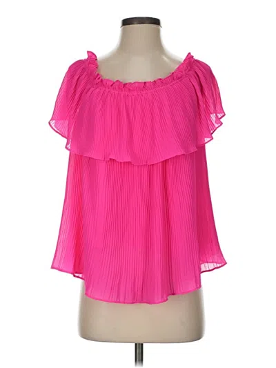 Pre-owned Naked Zebra Sleeveless Blouse In Pink