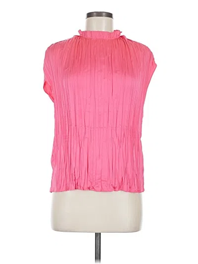 Pre-owned Naked Zebra Sleeveless Blouse In Pink