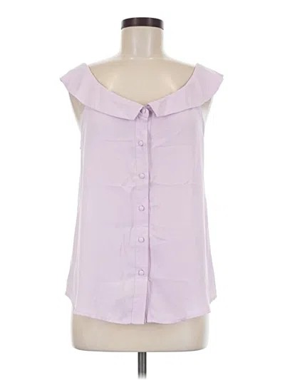 Pre-owned Naked Zebra Sleeveless Blouse In Purple