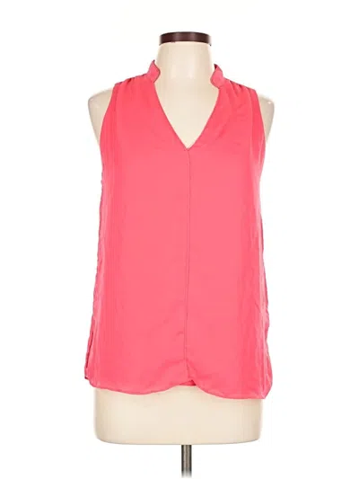 Pre-owned Naked Zebra Sleeveless Blouse In Red