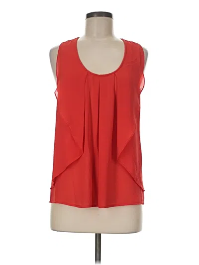 Pre-owned Naked Zebra Sleeveless Blouse In Red