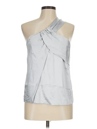 Pre-owned Naked Zebra Sleeveless Blouse In Silver
