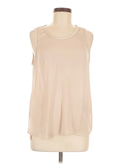 Pre-owned Naked Zebra Sleeveless Blouse In Tan